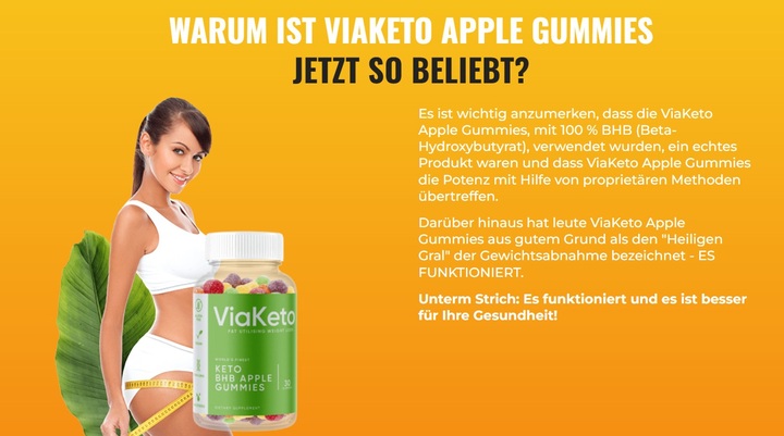 ViaKeto Apple Gummies Abnehmpillen Working & Buy in Deutschland