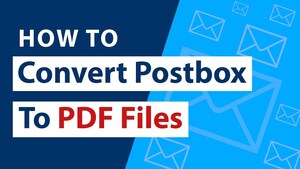 Export Postbox Emails to PDF with Attachments on Windows