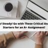 Ready! Steady! Go with These Critical Analysis Starters for an A+ Assignment!