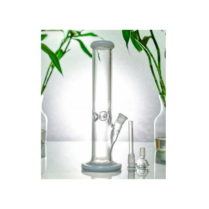 Straight Stem with Ice Catcher Water Pipe - 10.5 Inch