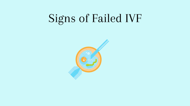 What are the signs of failed IVF-