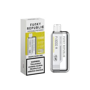 Funky Republic FI3000 5% Rechargeable Disposable Device - 3000 Puffs - 10 Pack