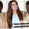 Popular permanent hair extensions for long hair