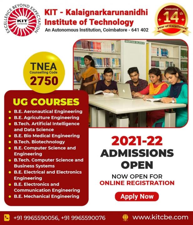 KIT-Kalaignarkarunanidhi Institute of Technology | Top colleges in coimbatore