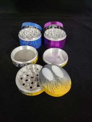 Extra Large Herb Grinder with Kief Catcher | Assorted Design