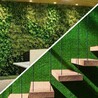 Install Green Artificial Grass On a Dull Interior or Outdoor Wall