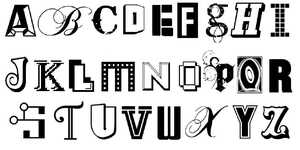 Fonts of famous designers and brands
