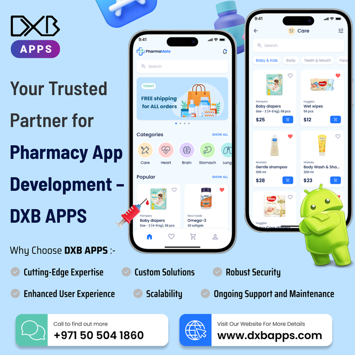 DXB APPS offers custom mobile app development Dubai service for Android and iOS platform