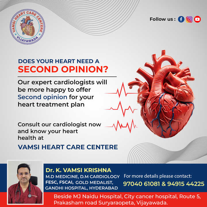 Heart disease treatment in Vijayawada – Vamsiheartcarecenter