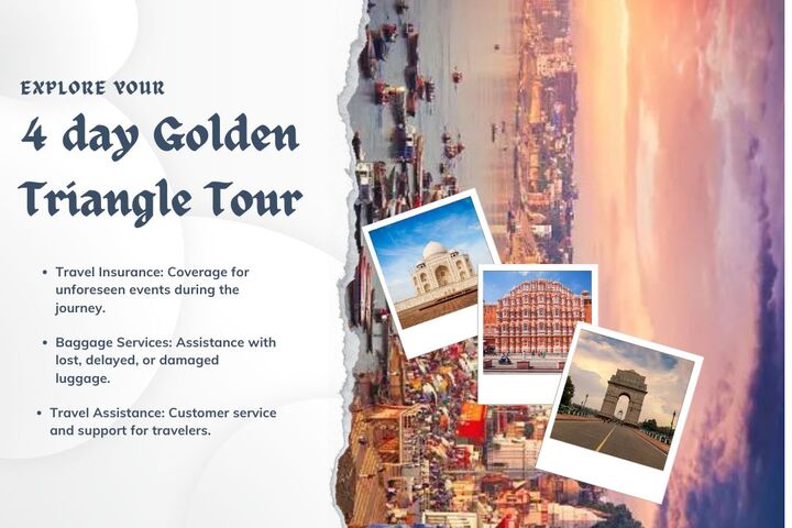 4 Days Golden Triangle Tour by Taj Same Day Tour Company.