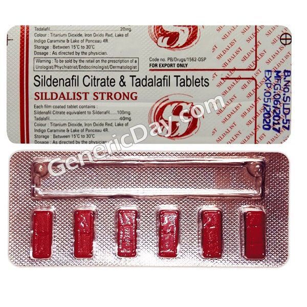 Sildalist Strong 140 Mg ED Pills 100% Natural & Safe 