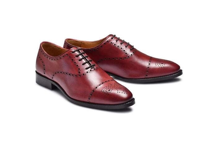 Premium leather brogue shoes by Flying Hawk Company
