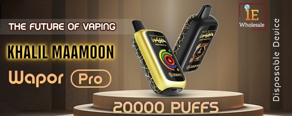 The Future of Vaping: Khalil Maamoon Wapor Pro 20000 Puffs Disposable Device