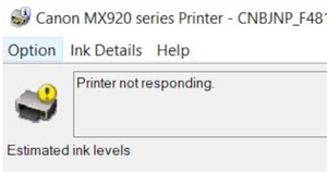 Fixing Canon Printer \u2018Not Responding\u2019 Issue
