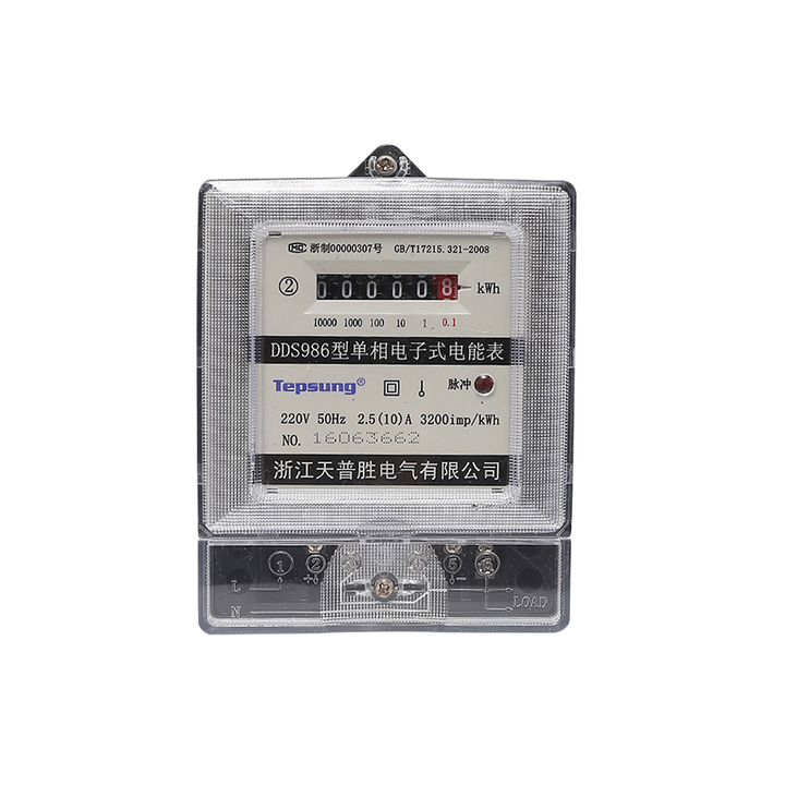 How does single-phase electronic watt-hour meter work