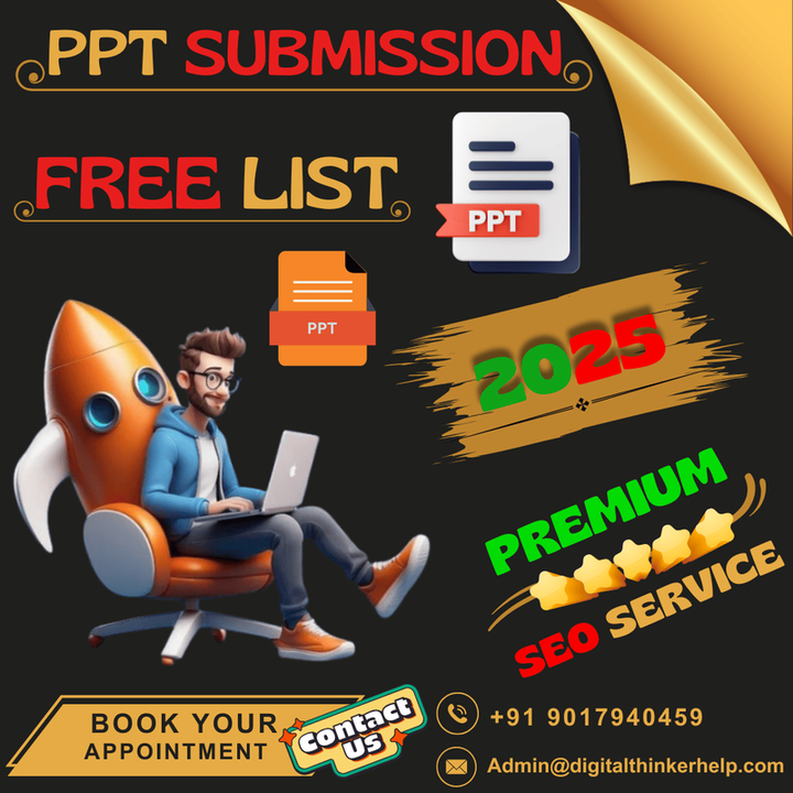 Best PPT Submission Sites List with High DA/PA