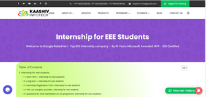 internship for eee students