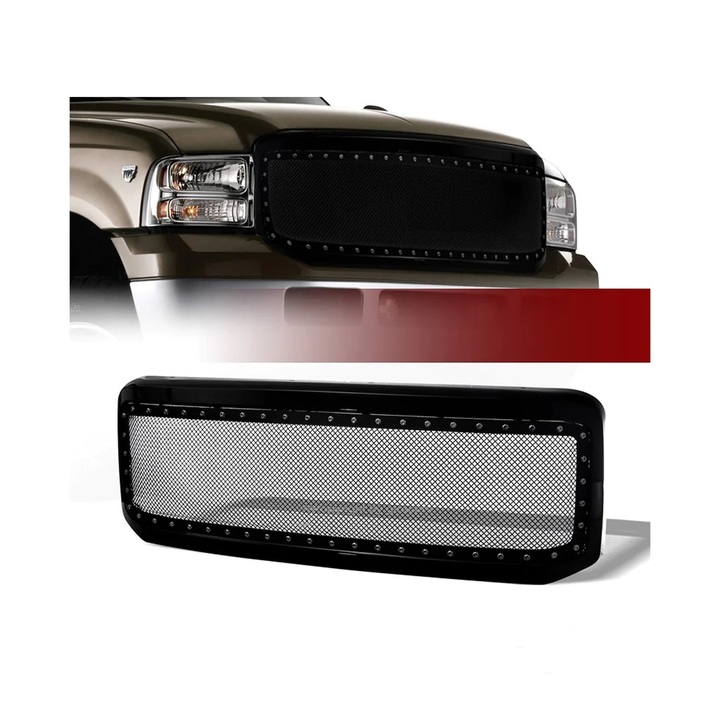 Enhance Your Vehicle's Appearance with a Glossy Black Front Grill