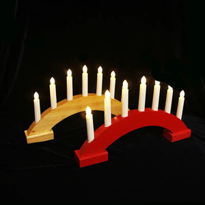 These wooden candle bridges are traditional Christmas display decorations