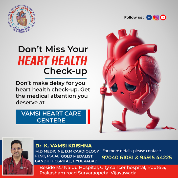  Heart specialist in Vijayawada - Vamsi Heartcare Center