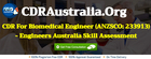 CDR For Biomedical Engineer (ANZSCO: 233913) At CDRAustralia.Org - Engineers Australia