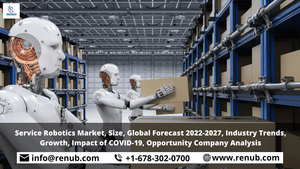 Global Service Robotics Market to grow with 24.6% CAGR from 2022-2027