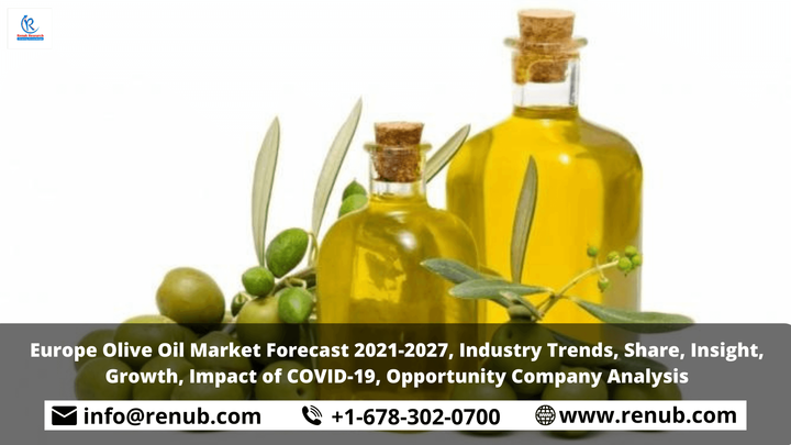 Europe Olive Oil Market, Industry Trends, Share, Insight, Growth, Forecast 2021-2027
