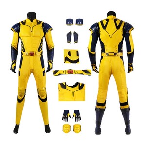 Wolverine Yellow Costume Deadpool 3 James Logan Howlett Halloween Cosplay Suit