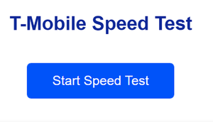 T-Mobile Speed Test