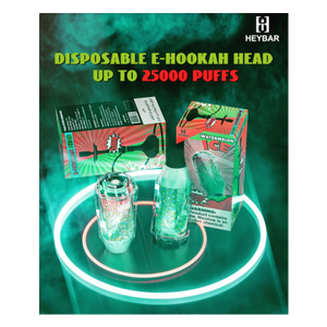 HEYBAR E-Hookah Head \u2013 25,000 Puffs Disposable Vape