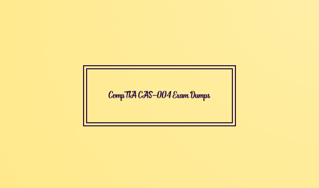 Pass CompTIA CAS-004 exam - questions - convert vce to pdf