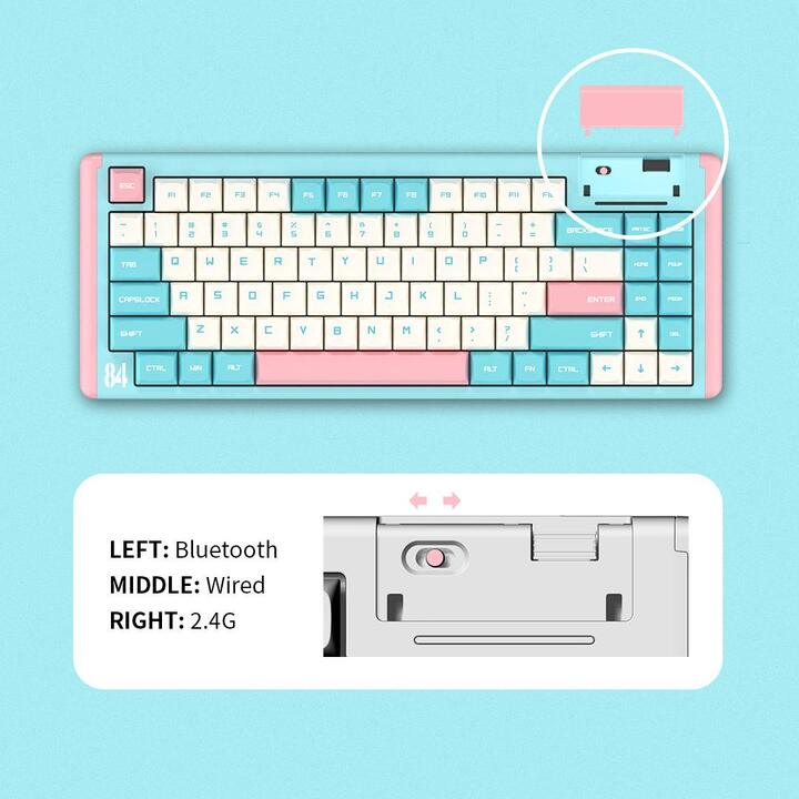 Pink Mechanical Keyboard Wireless