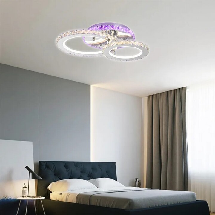 Enhance Your Space with the Lustra LED 104W Krystal 4 Gold LED!