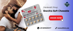 Gain Your Sensual Strength Again With Snovitra Soft Chewable 20mg Tablets