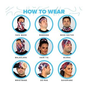 Pull-over Face Scarf Mask Bandanas with Multiple Uses: Chic &amp; Adaptable Designs