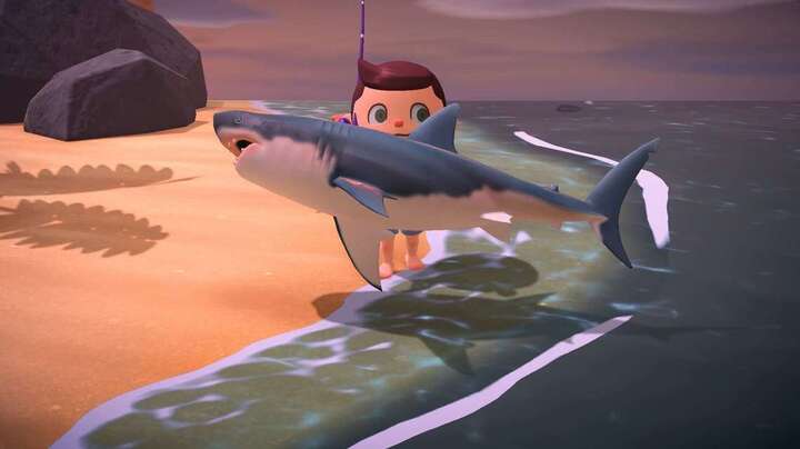 YOUR GREAT WHITE SHARK IN ANIMAL CROSSING IS THE 'HOLY GRAIL' FOR REAL AQUARIUMS