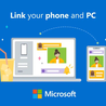 Are there any security considerations I should be aware of when using Microsoft Phone Link?