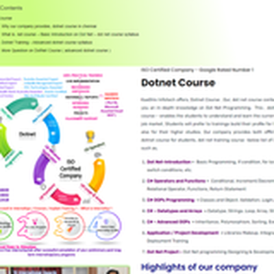 dotnet course