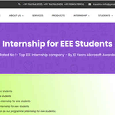 internship for  eee students