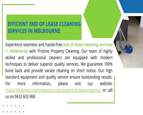 Efficient End of Lease Cleaning Services in Melbourne