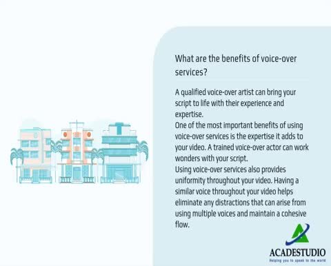 What are the benefits of voice-over services?