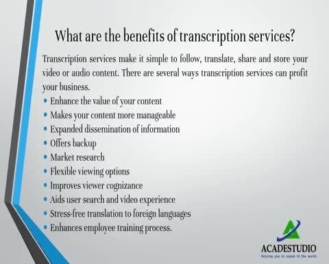 What are human transcription services?