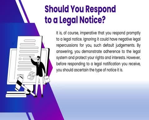 How Can I reply to legal notice